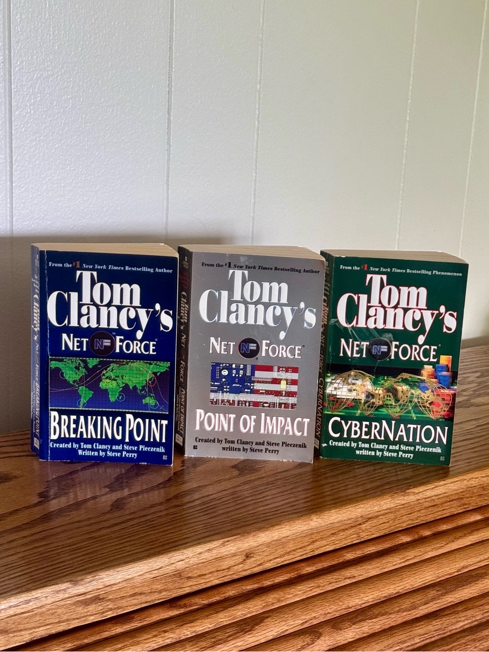 Tom Clancy Net Force Series Books 4-6 Breaking Point Point of Impact CyberNation